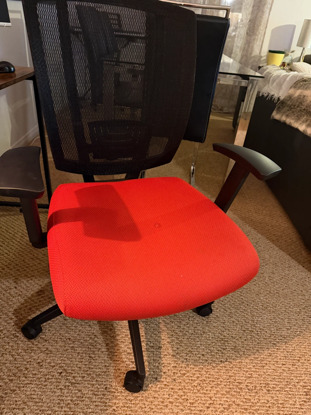 Red Mesh Back Office Chair
