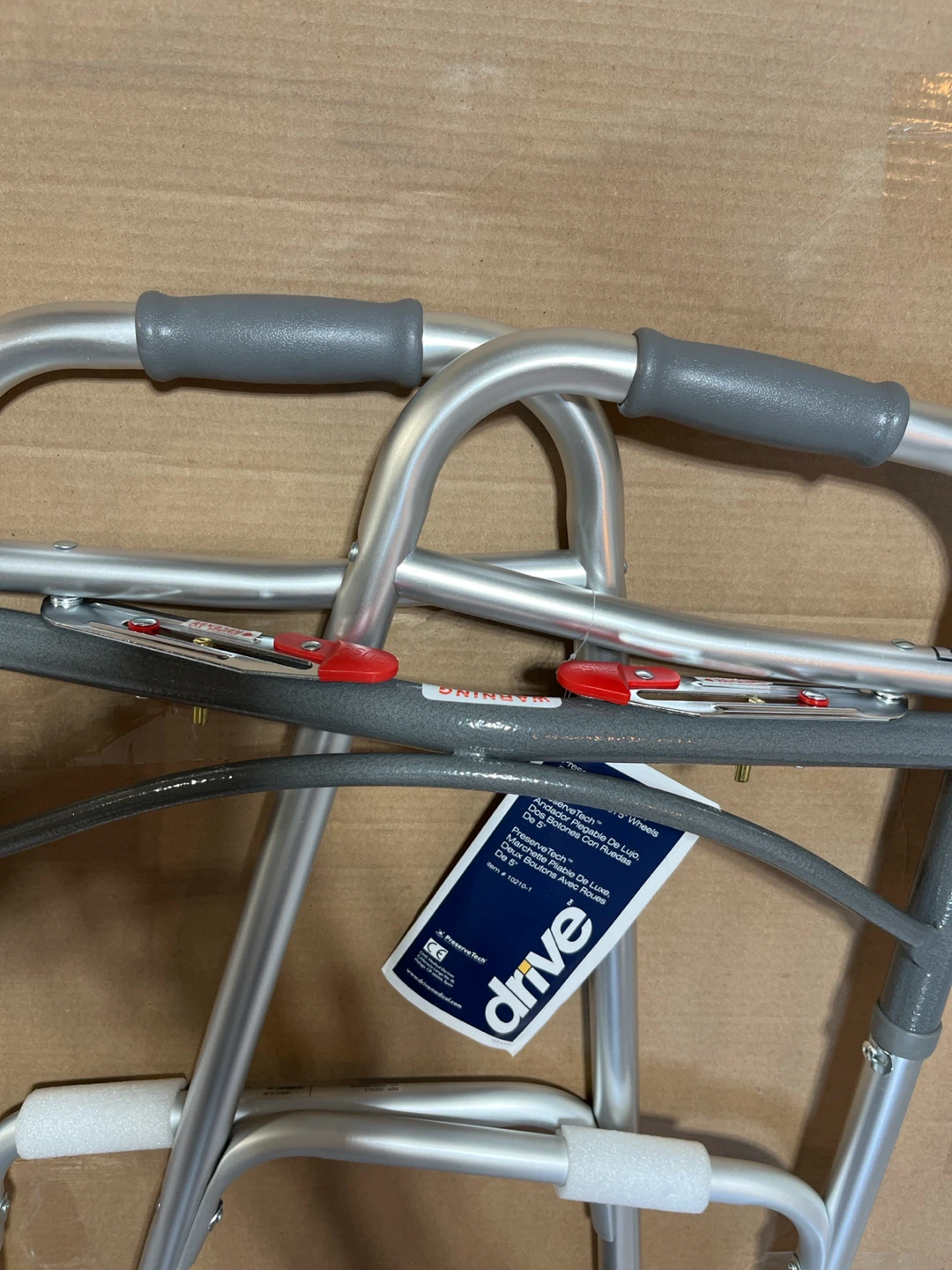 Drive Medical Deluxe Folding Walker with 5" Wheels - photo 2