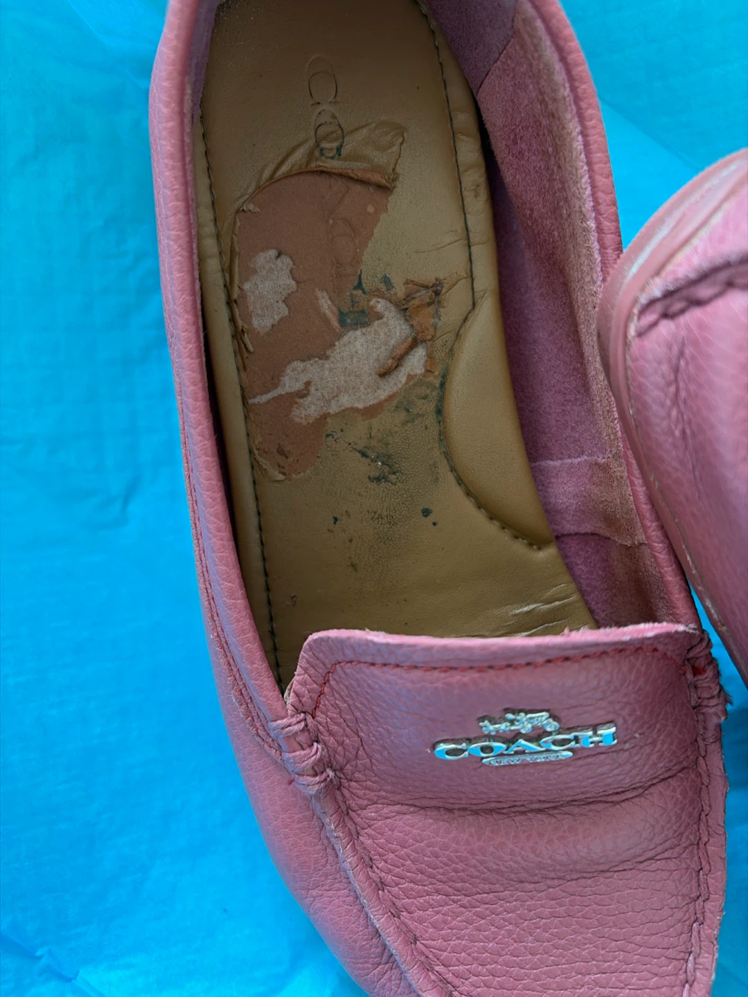 Coach Pink Leather Driving Moccasins - photo 3