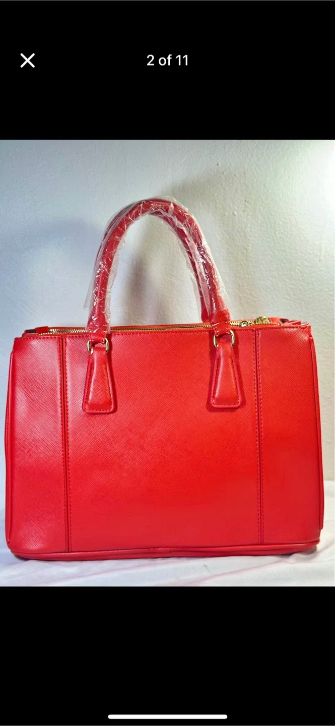 MICHAEL KORS Red Leather Satchel Handbag - photo 2