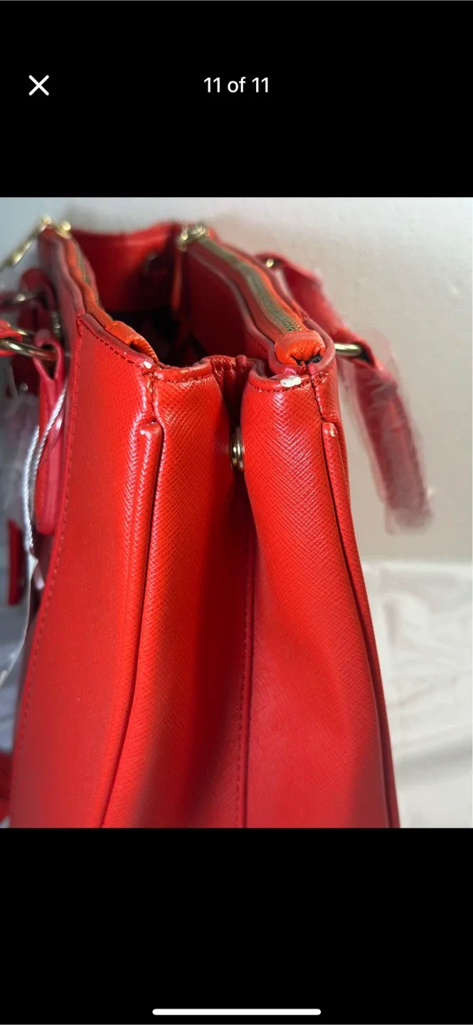 MICHAEL KORS Red Leather Satchel Handbag - photo 5