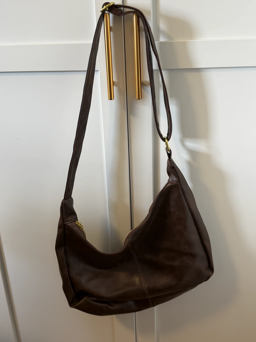 Brown Leather Shoulder Bag