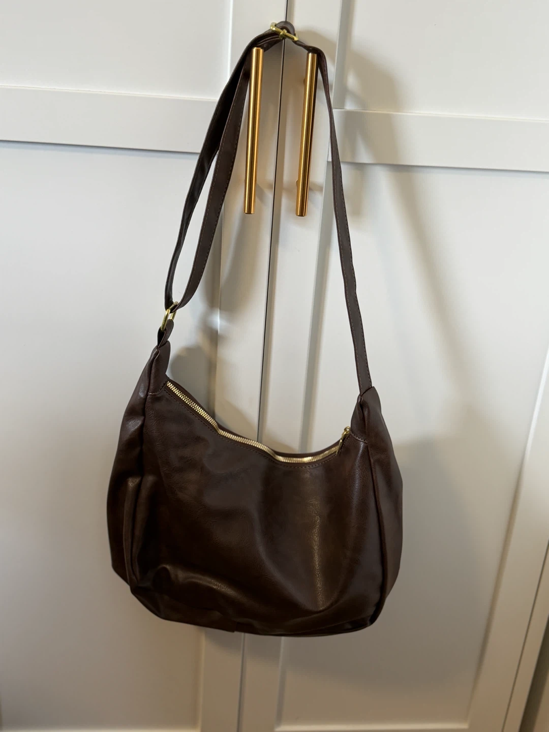 Brown Leather Shoulder Bag - photo 2