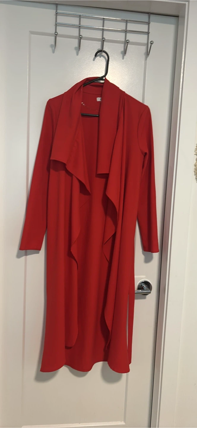 Red Waterfall Cardigan - photo 3