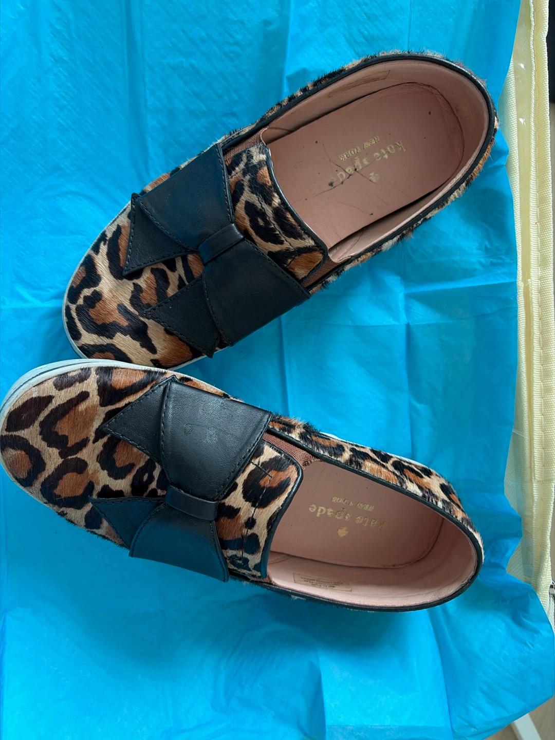 Kate Spade Leopard Print Slip-On Shoes