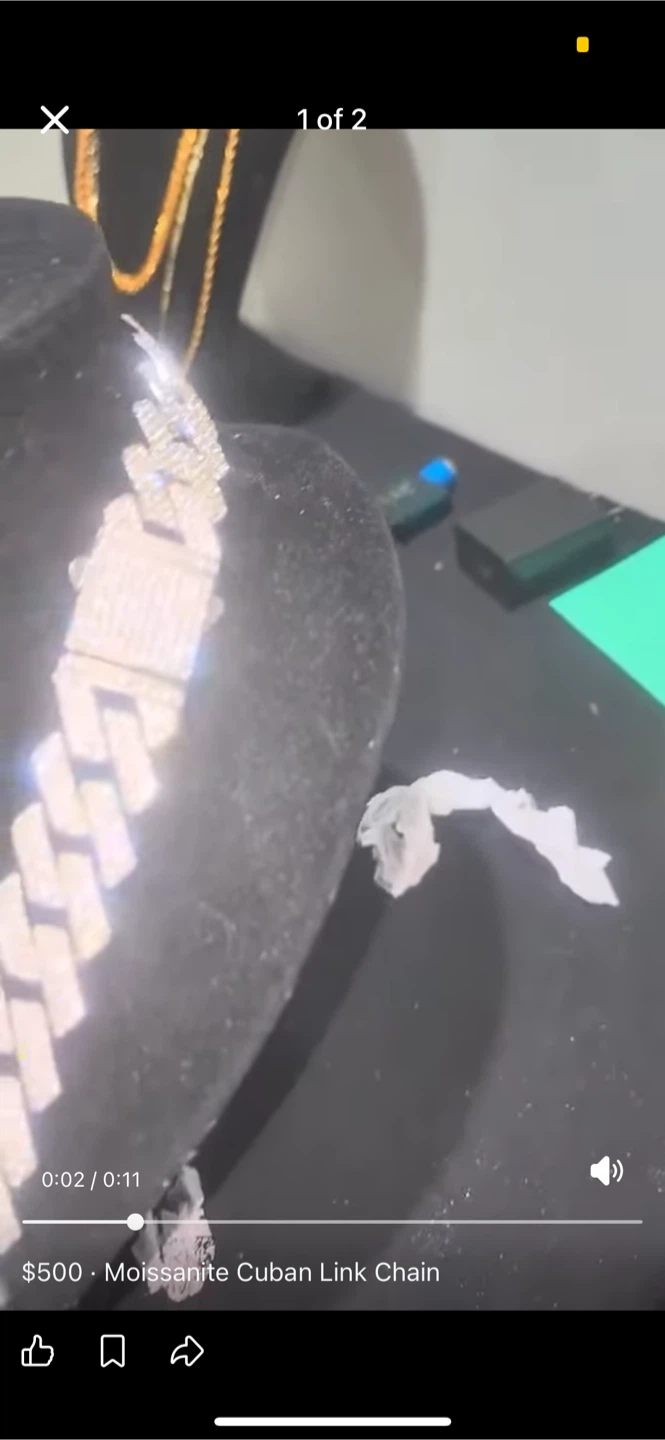 Moissanite Cuban Link Chain