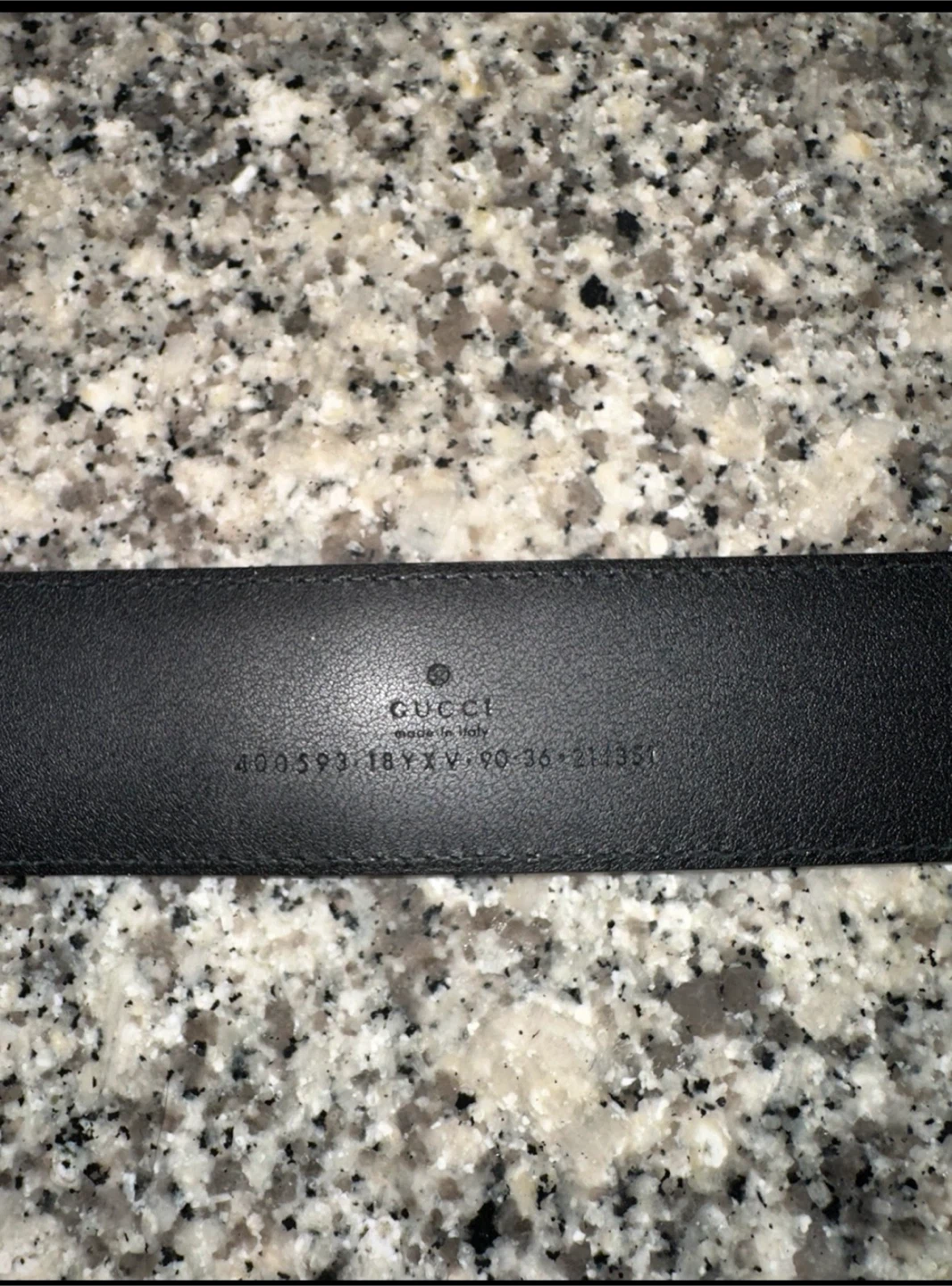 Gucci GG Marmont Belt Black Leather Size 90 - photo 3