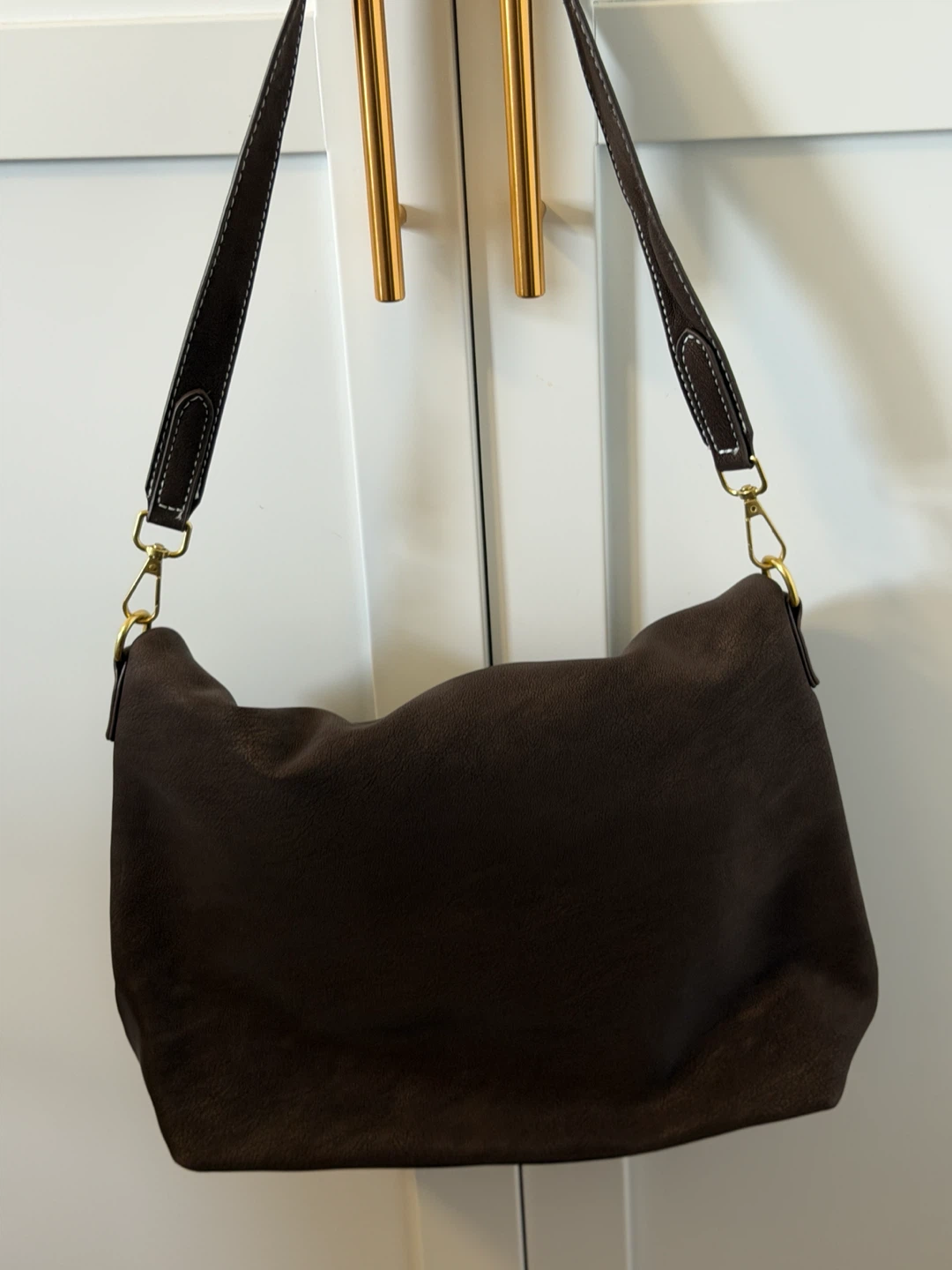 Brown Leather Crossbody Shoulder Bag - photo 2