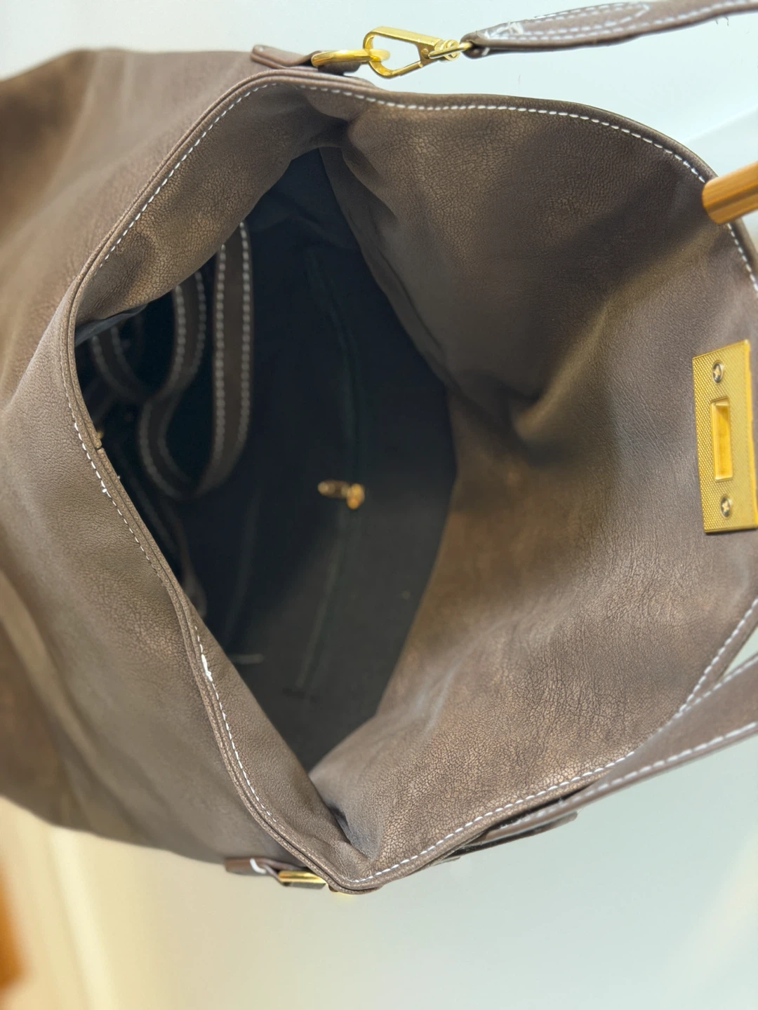 Brown Leather Crossbody Shoulder Bag - photo 3