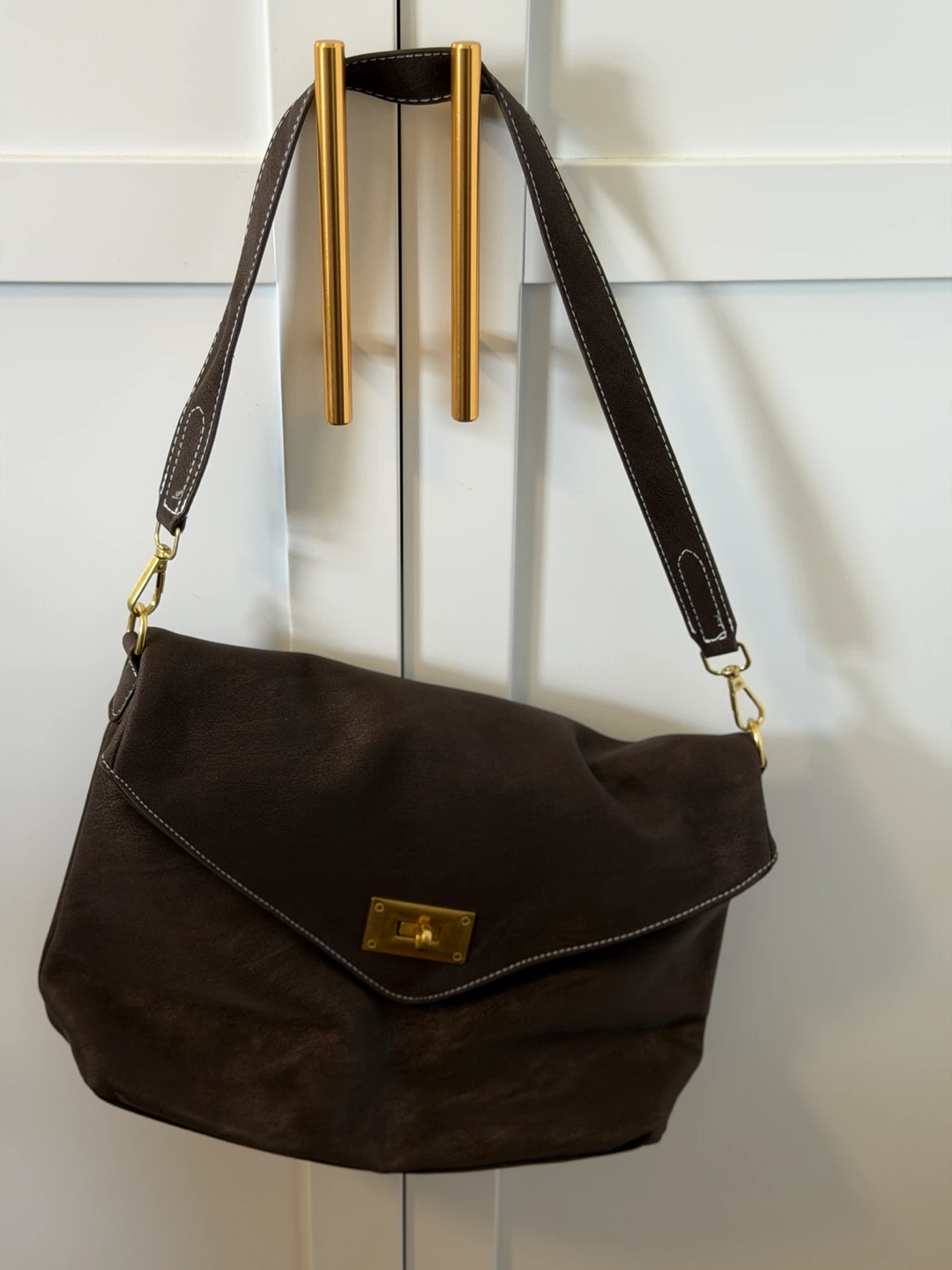 Brown Leather Crossbody Shoulder Bag - photo 4