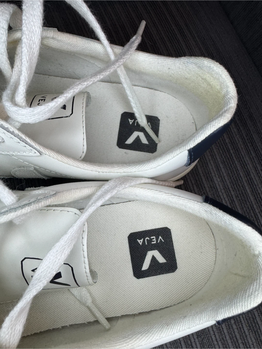 VEJA Esplar White Navy Leather Sneakers Women's US 7 EU 38 - photo 5