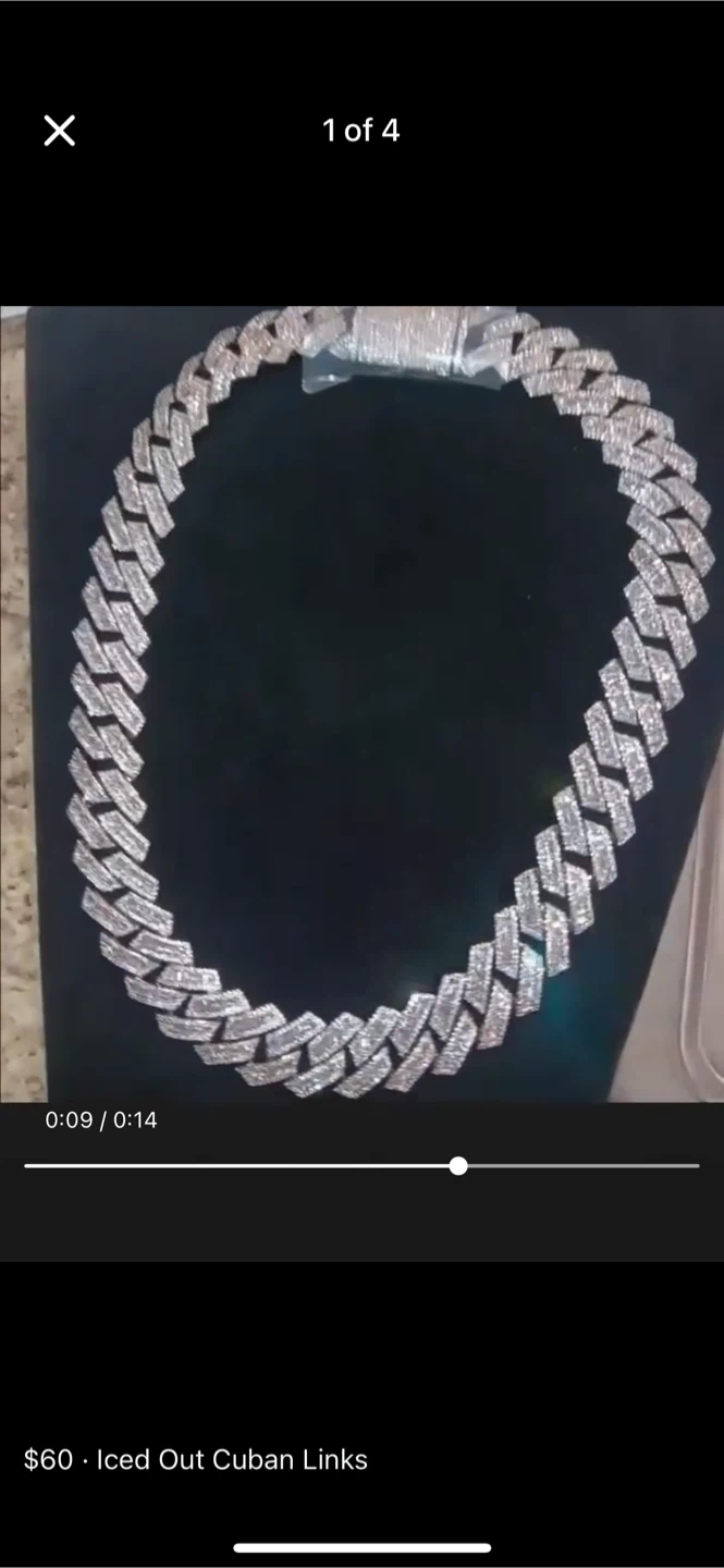 Iced Out Cuban Links Chain Necklace - photo 5
