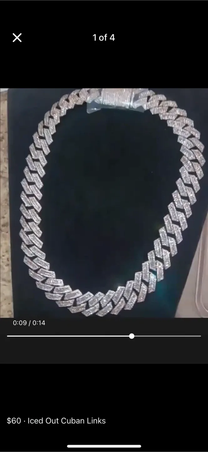 Iced Out Cuban Links Chain Necklace - photo 5