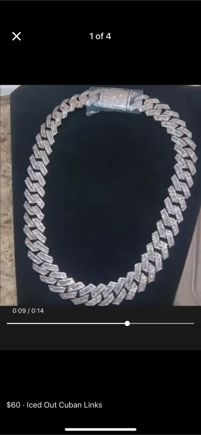 Iced Out Cuban Links Chain Necklace - photo 3