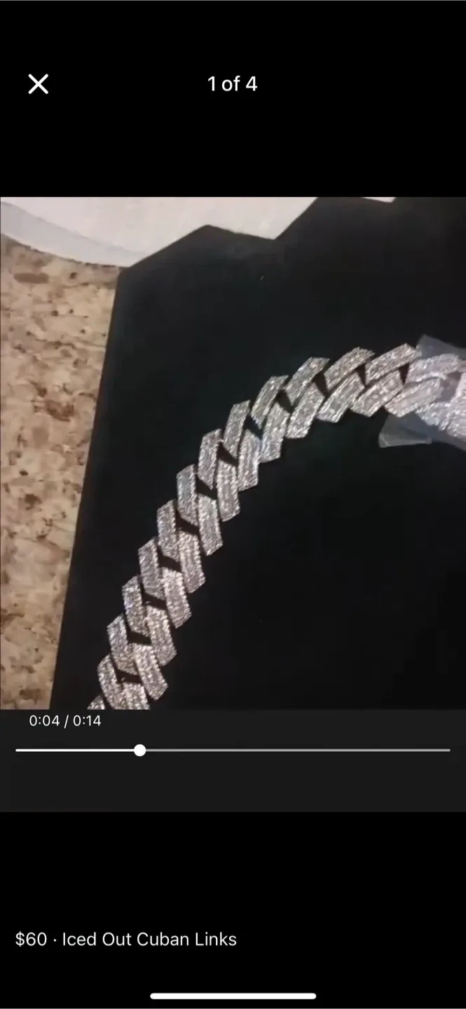 Iced Out Cuban Links Chain Necklace