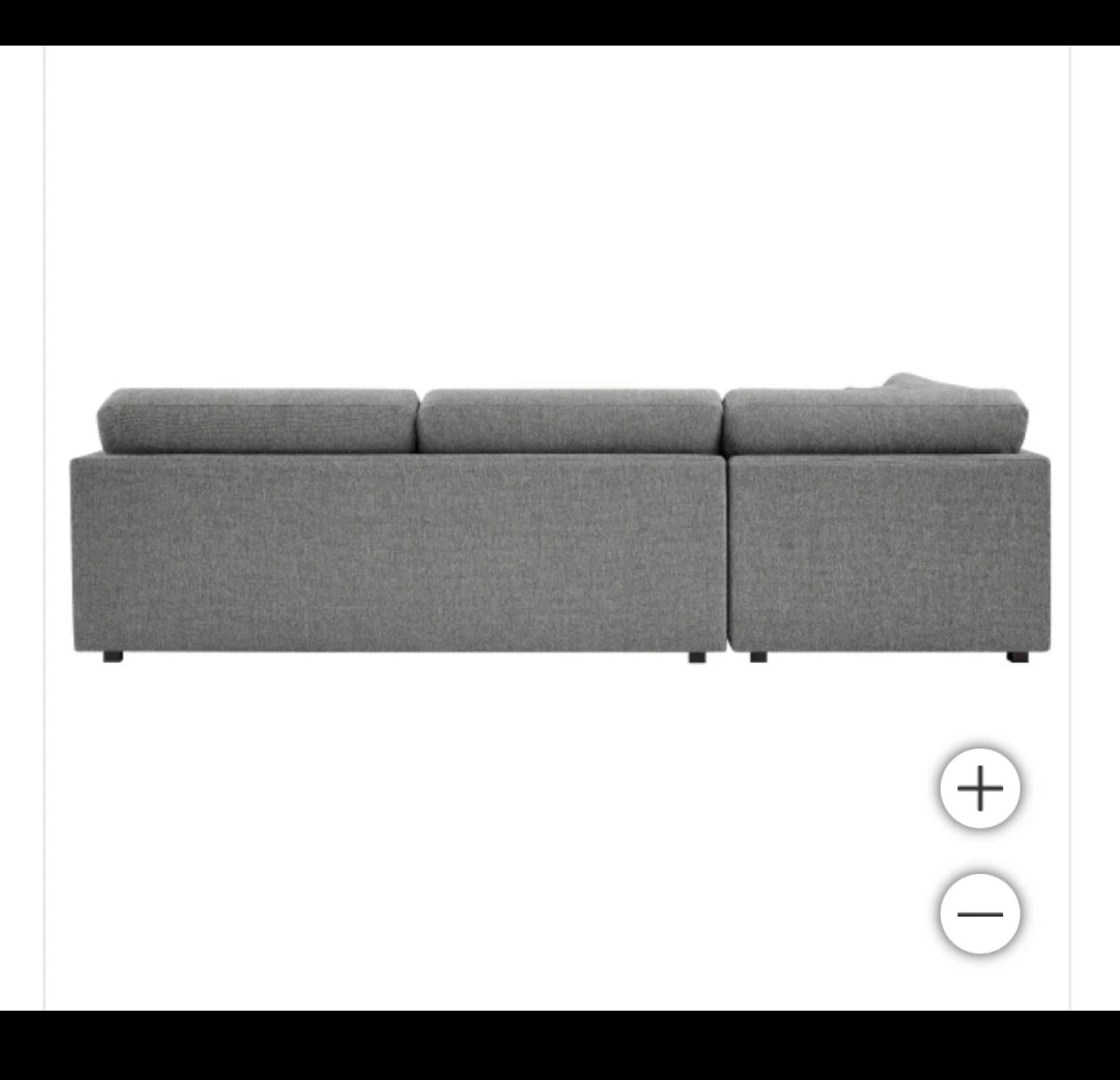 Grey Costco Sectional Sofa - photo 3