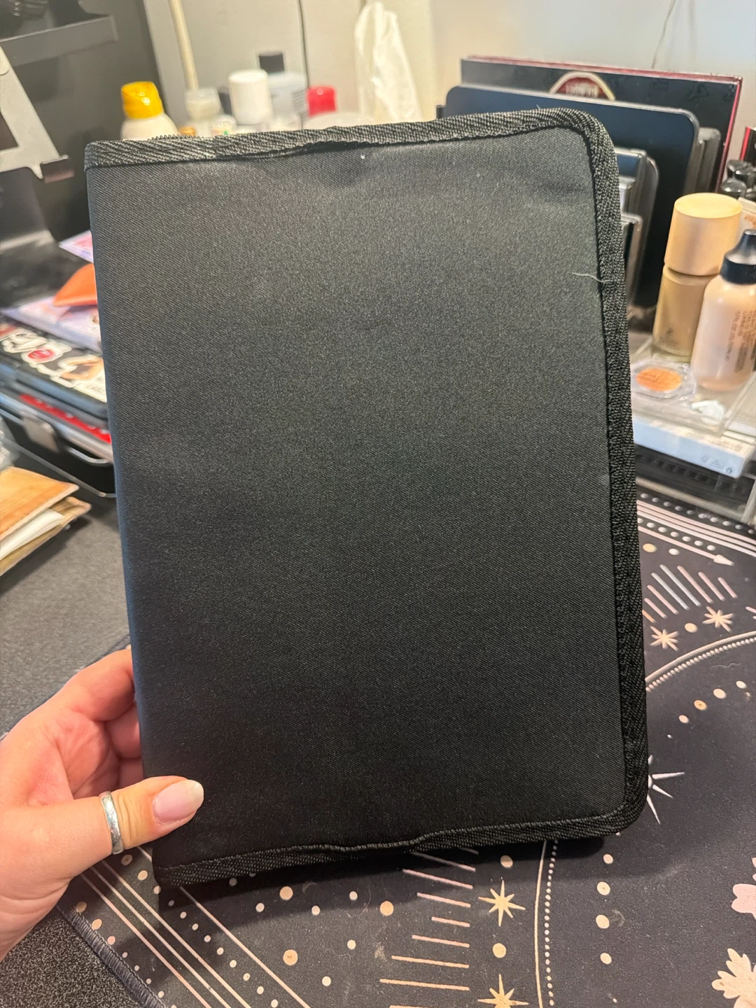 Black Zippered Pencil Case Organizer - photo 2