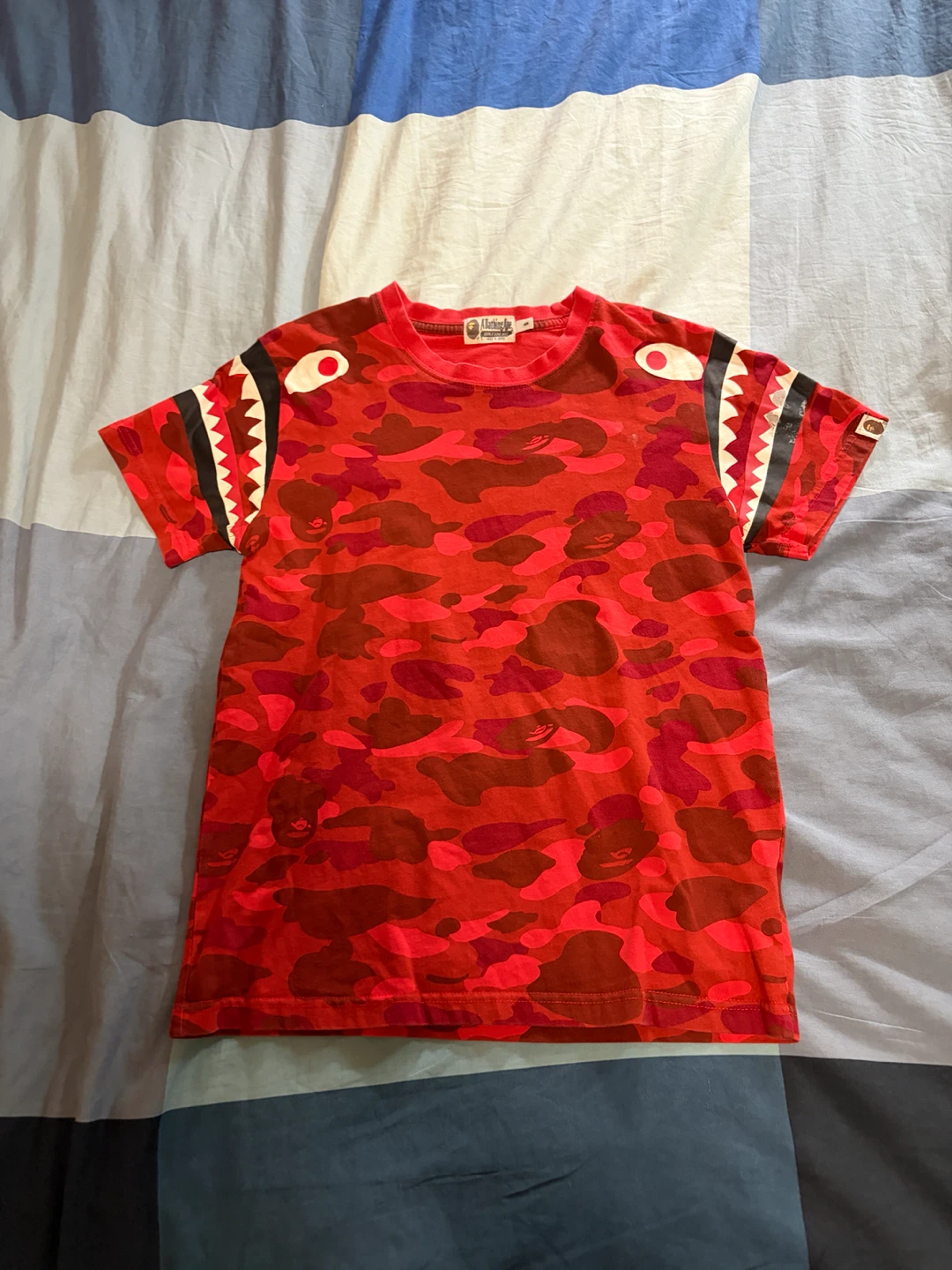 A Bathing Ape Camo Shark Tee