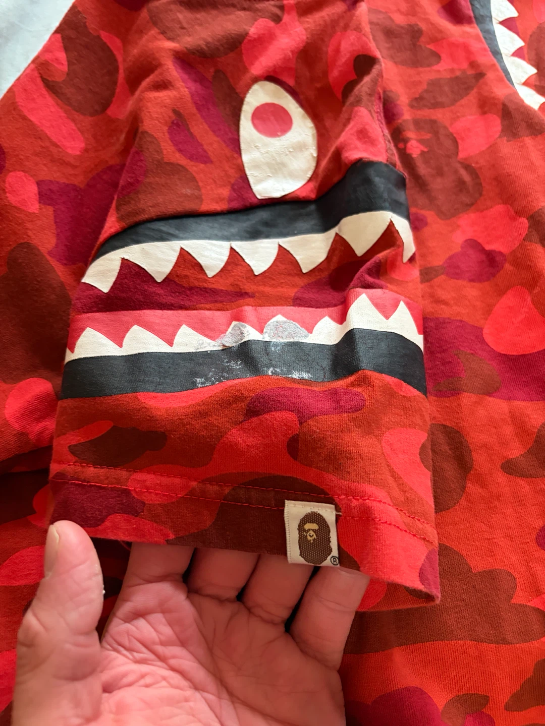 A Bathing Ape Camo Shark Tee - photo 3
