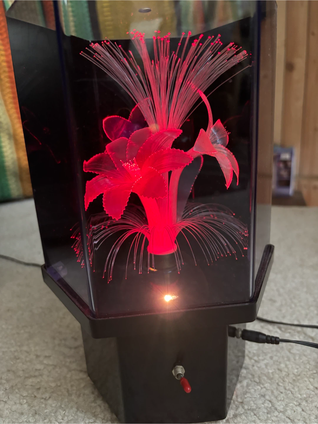Retro Fiber Optic Flower Lamp
