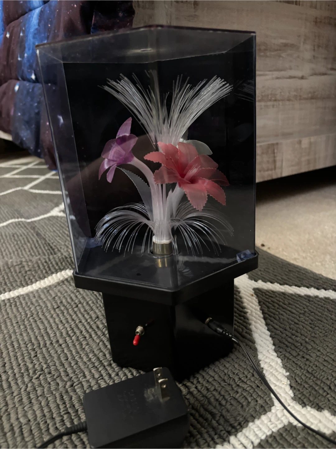 Retro Fiber Optic Flower Lamp - photo 2