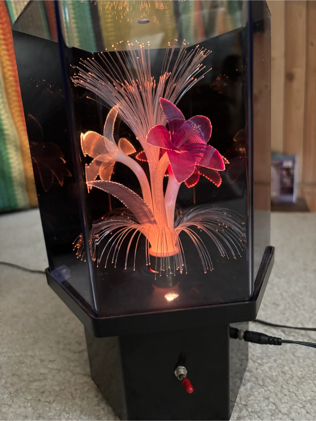 Retro Fiber Optic Flower Lamp - photo 3