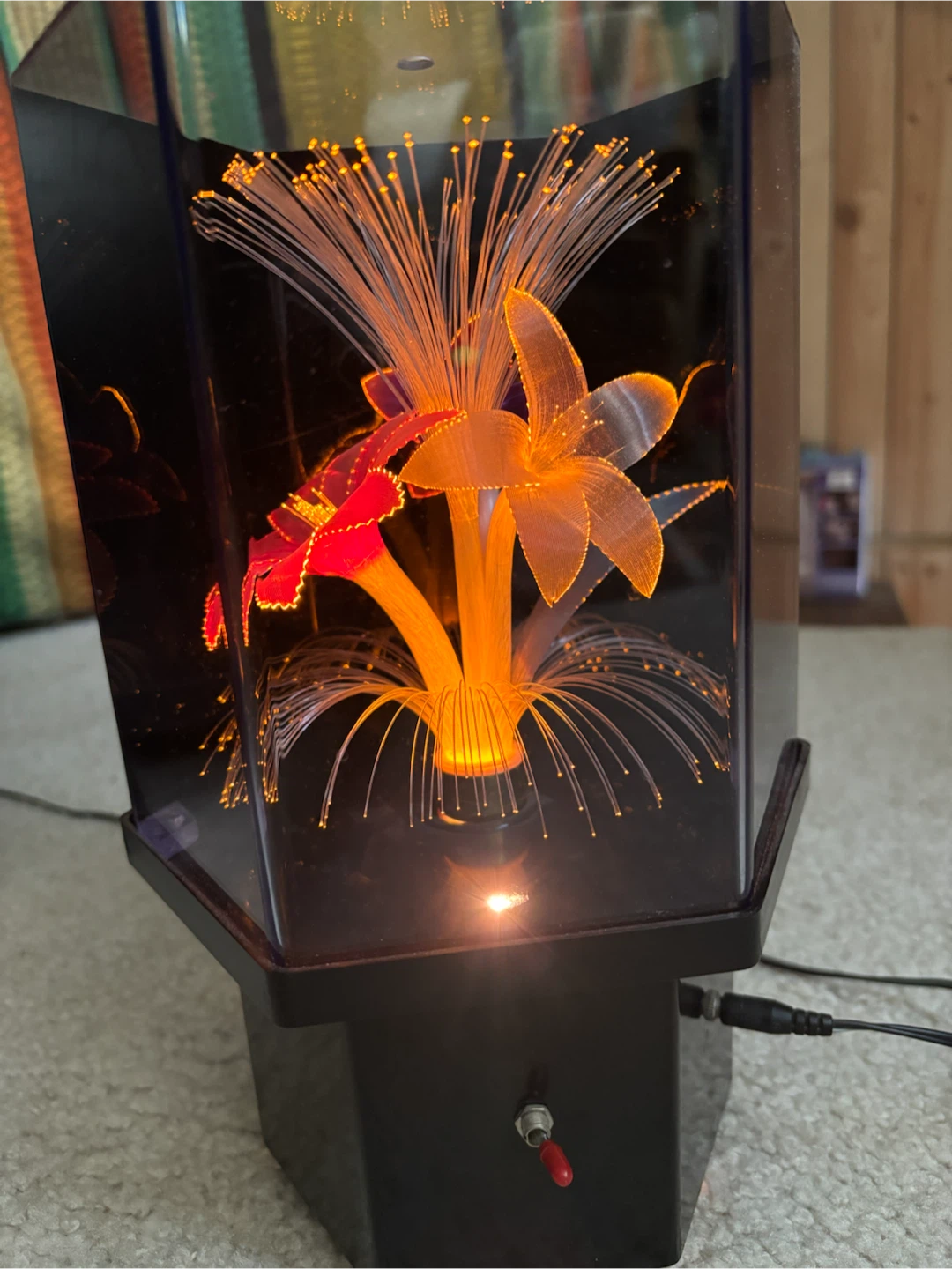 Retro Fiber Optic Flower Lamp - photo 4