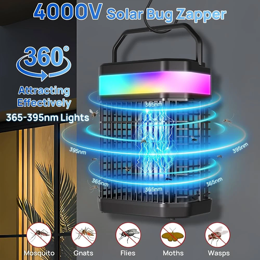 Solar Bug Zapper with USB Charging - photo 4