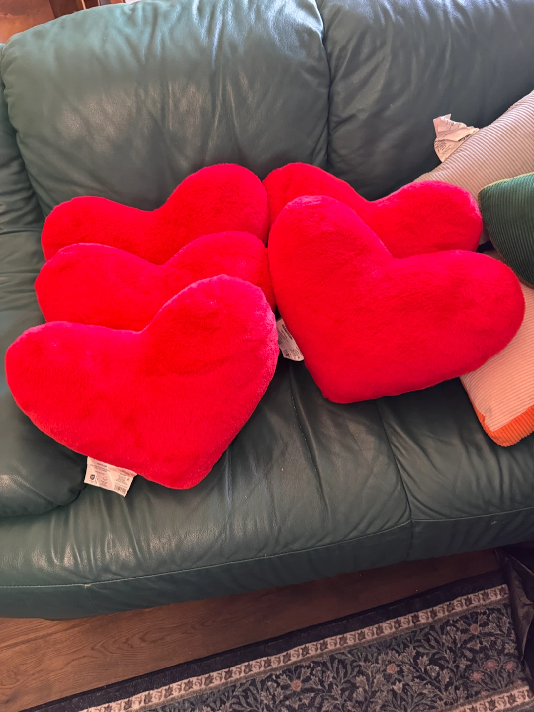 Room Essentials Red Heart Toss Pillow
