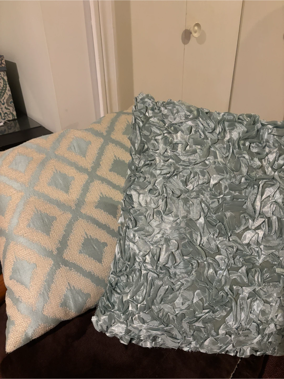 Set of three accent pillows