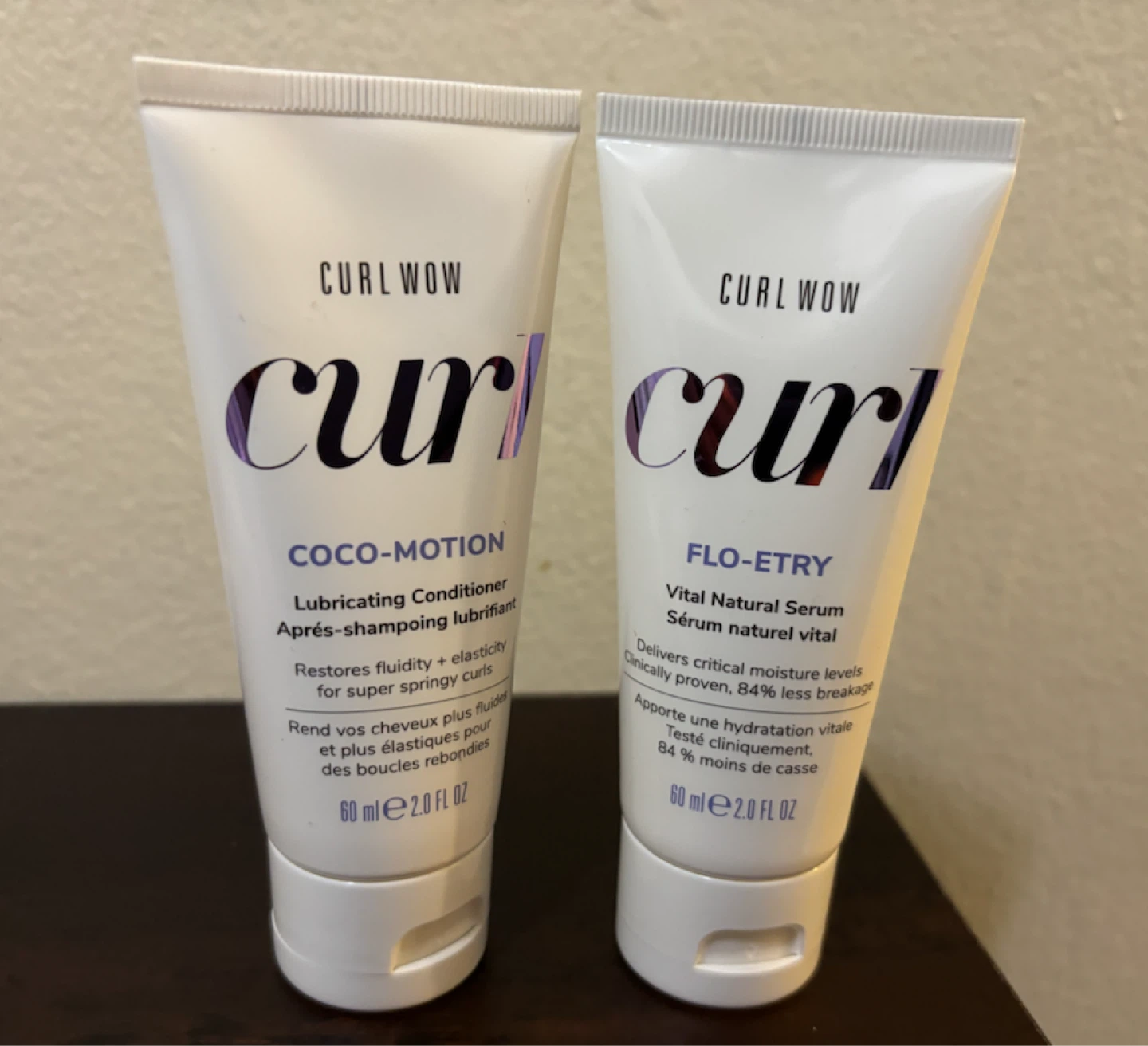 NEW-Lot of 2-Curl Wow Conditioner & Serum Duo (2.0 FL OZ Each)