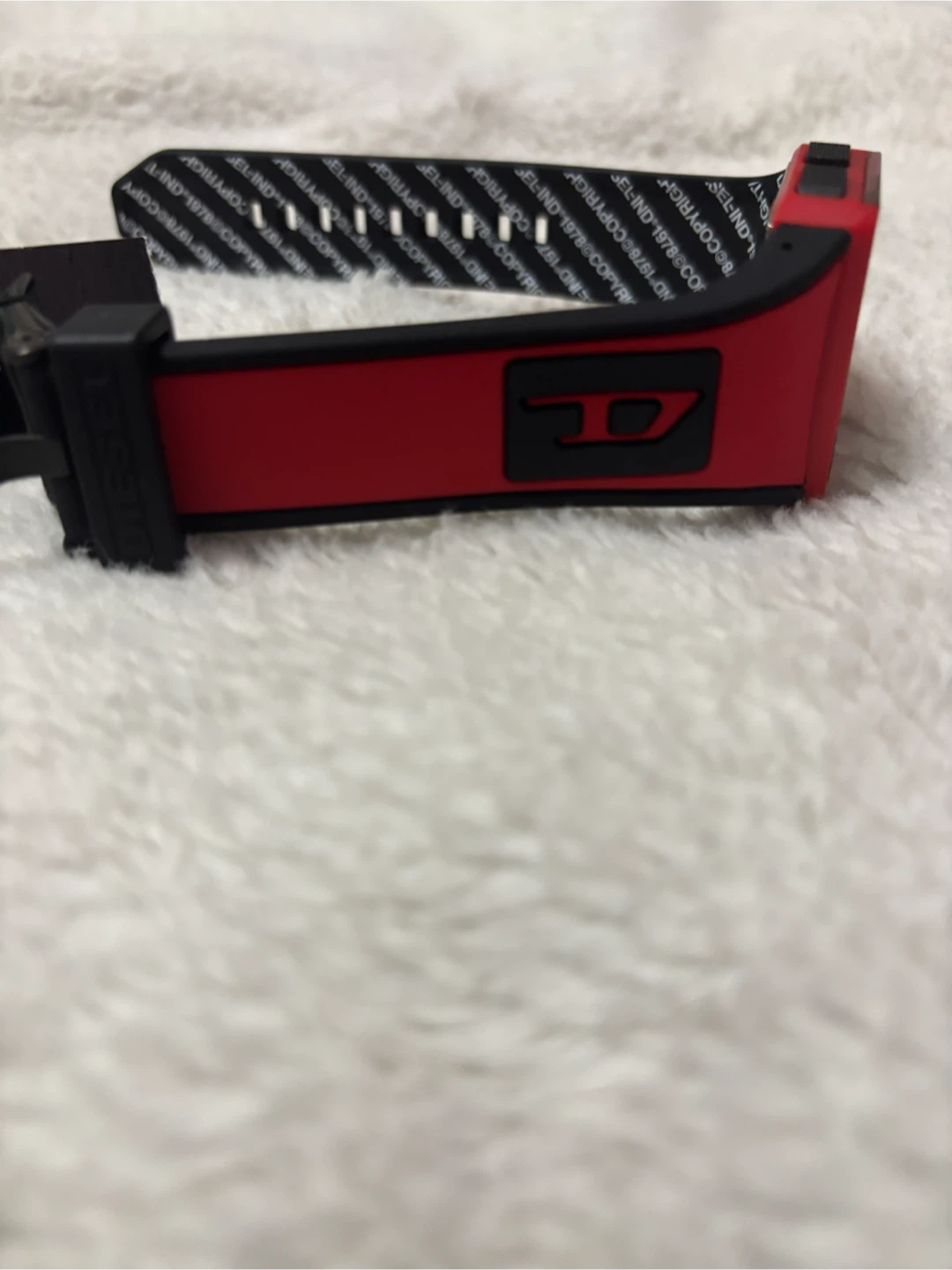 Diesel Chopped Digital Red Silicone Watch - photo 2