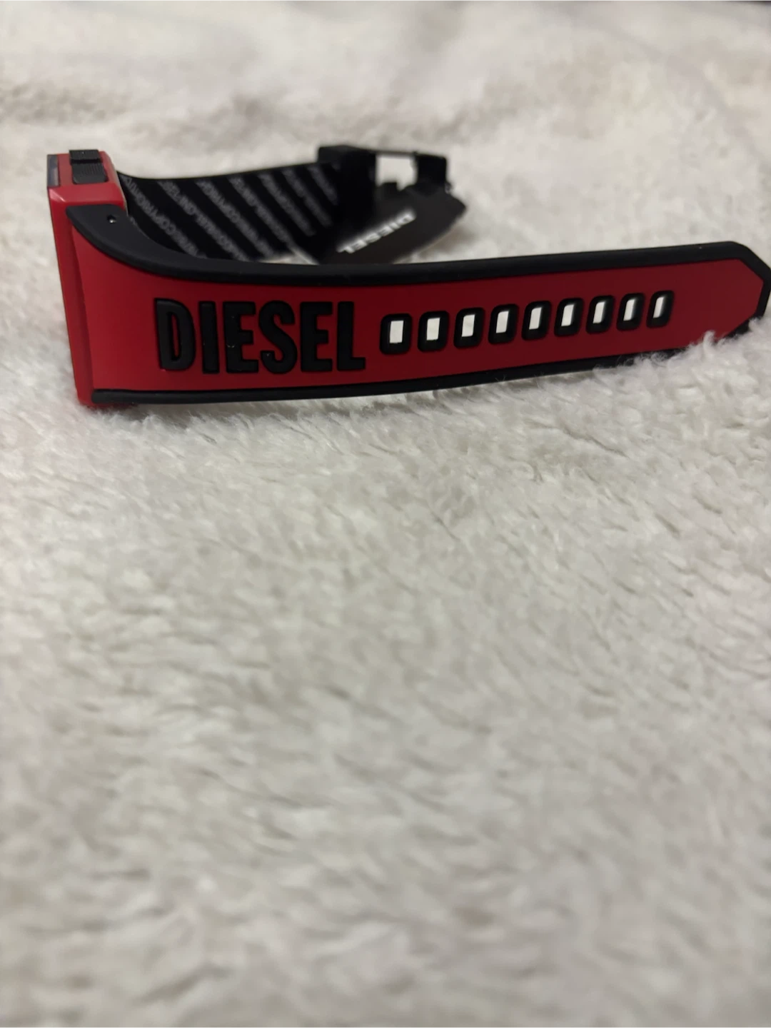 Diesel Chopped Digital Red Silicone Watch - photo 3
