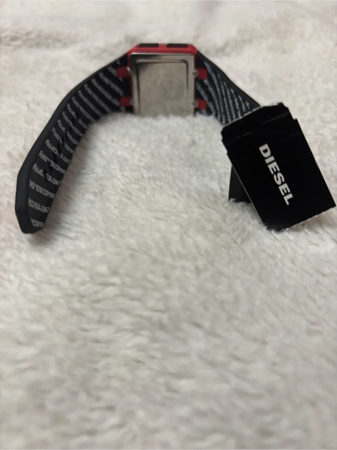 Diesel Chopped Digital Red Silicone Watch - photo 4