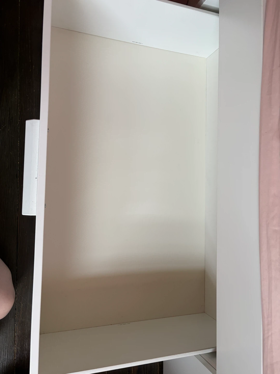White Full Bed Frame with Drawers - photo 5