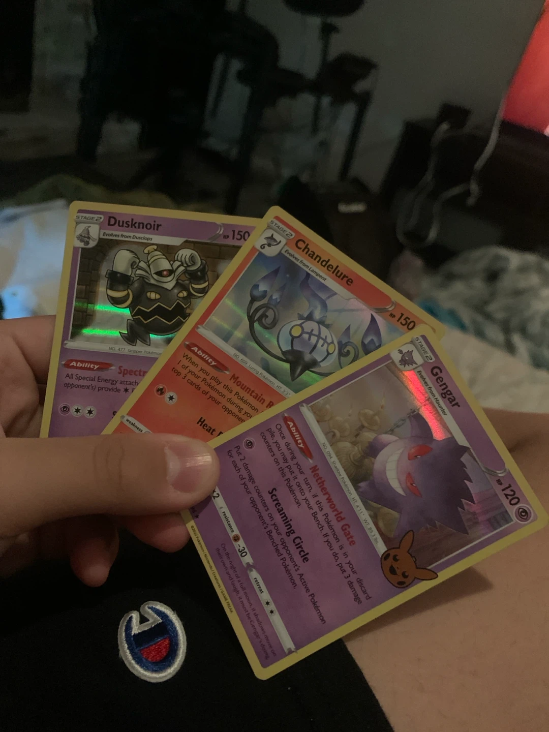 Pokemon TCG Cards: Dusknoir, Chandelure, Gengar