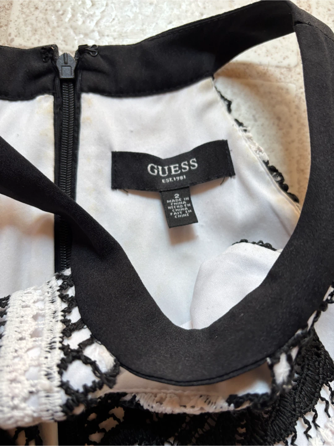 Guess Black Pleated Maxi Dress