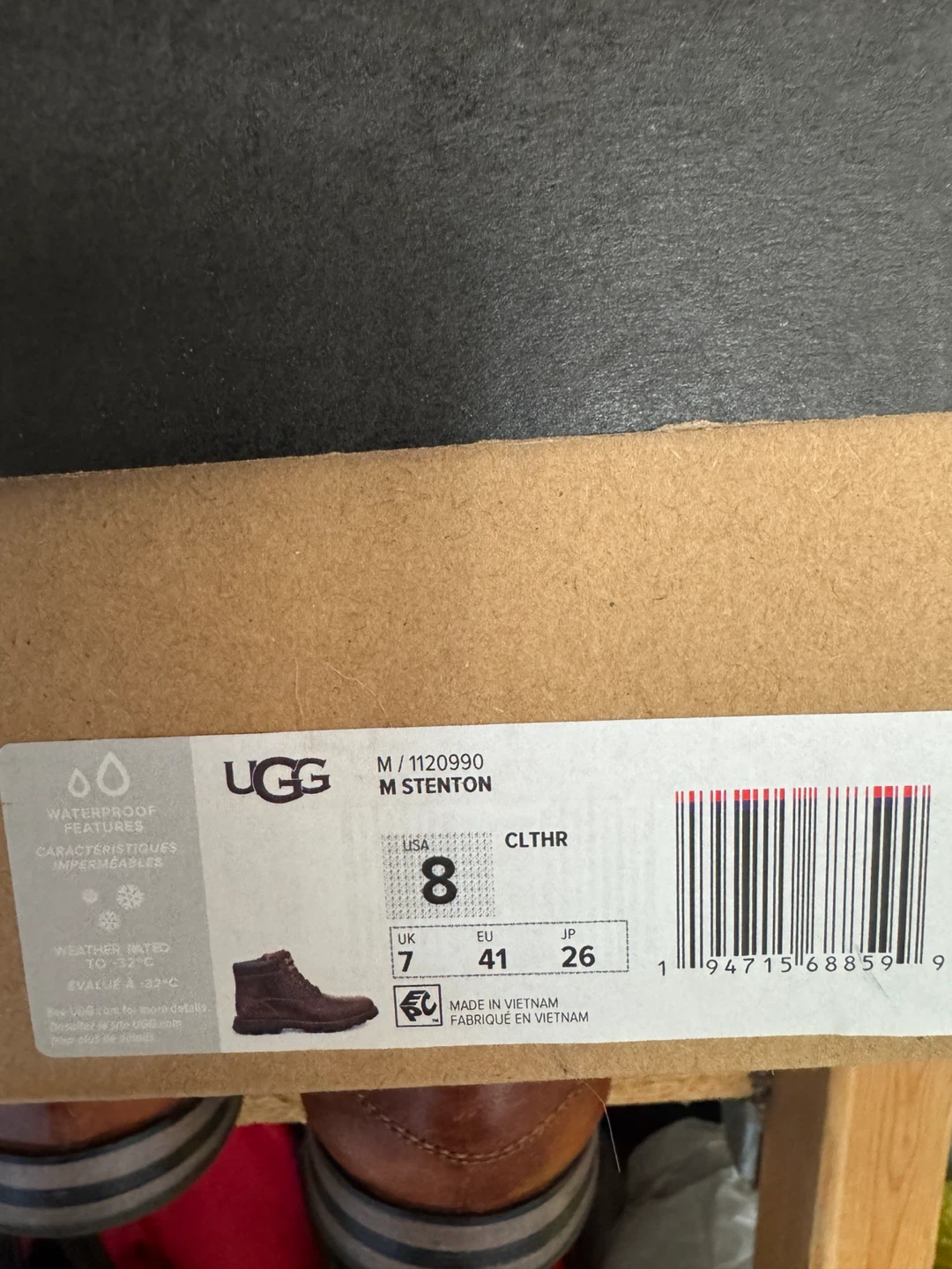 UGG M Stenton Waterproof Leather Boots - Size 8 - photo 4