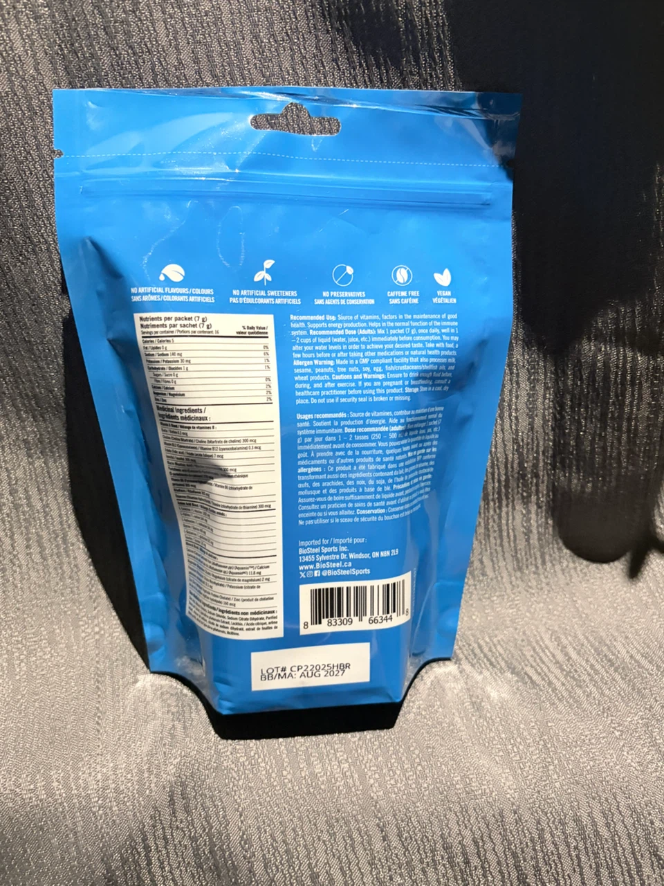BioSteel Hydration Mix - Blue Raspberry - 16 Servings - photo 3
