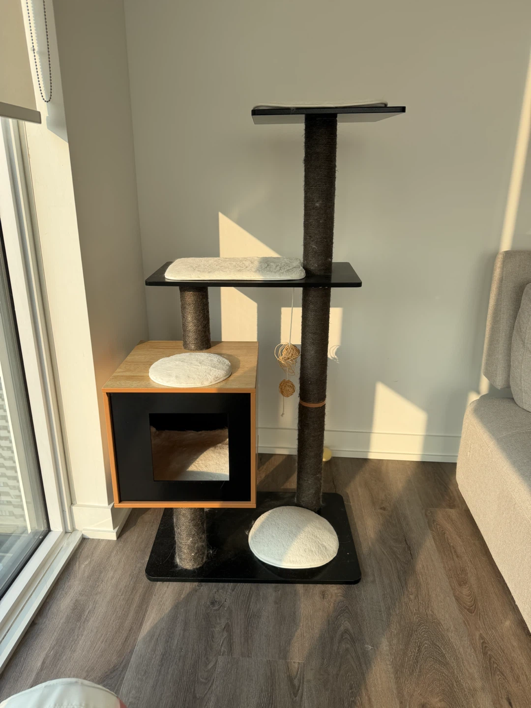 Modern Wooden Cat Tree | Cat Condo | Pickup Only