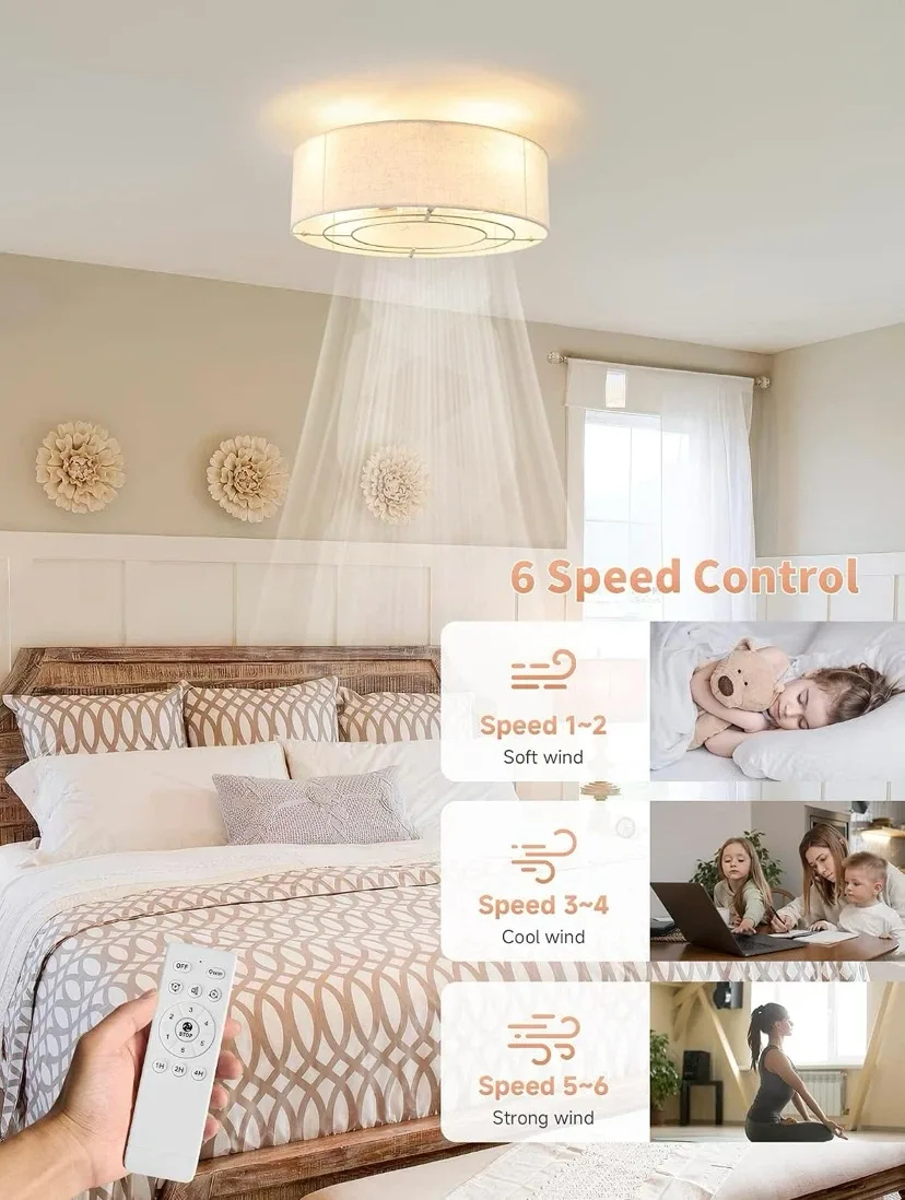 BNIB Boho Ceiling Fan With Lights and Remote - photo 2