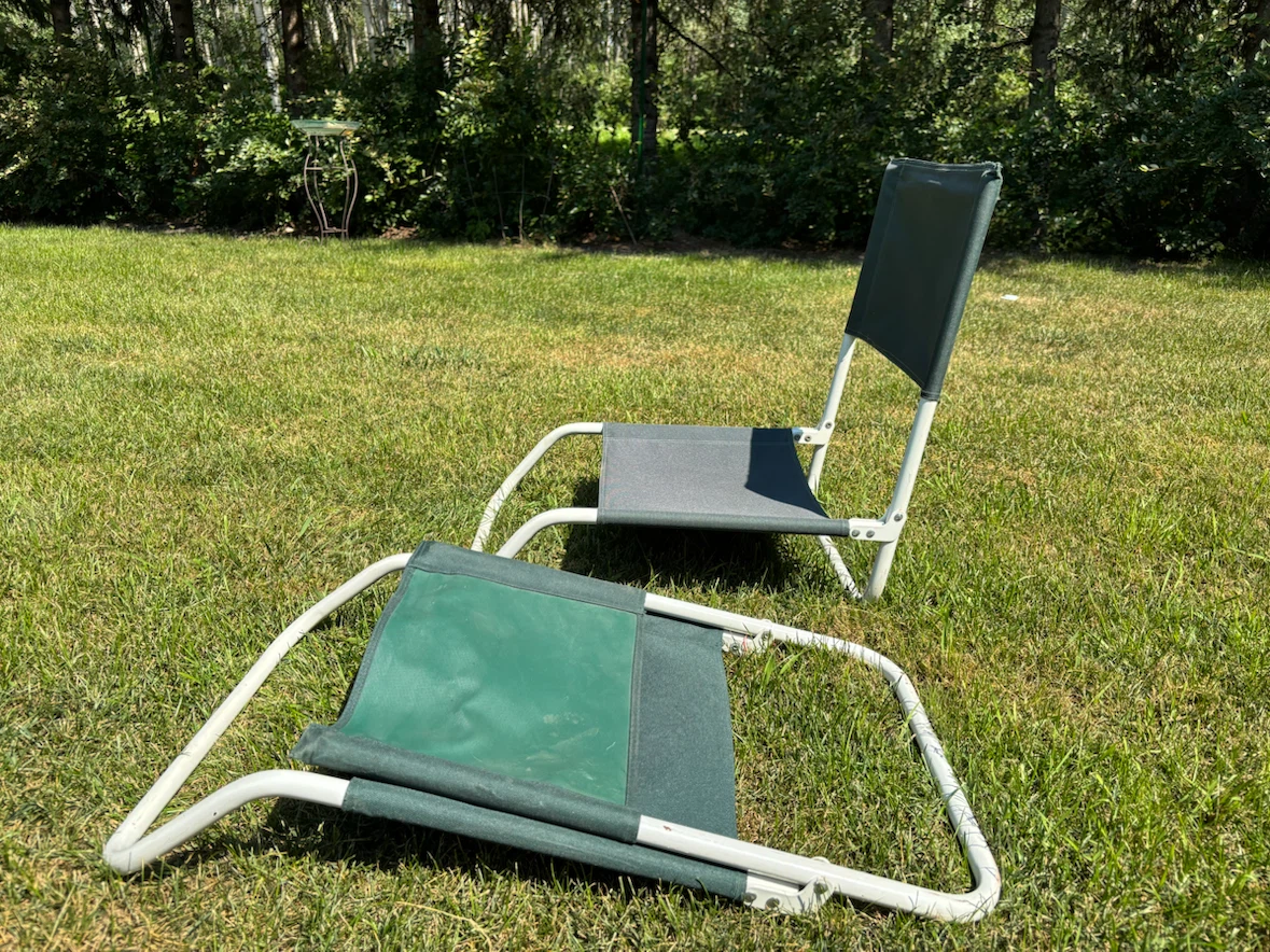 Set of 2 Green Outdoor Camp Chairs - photo 2