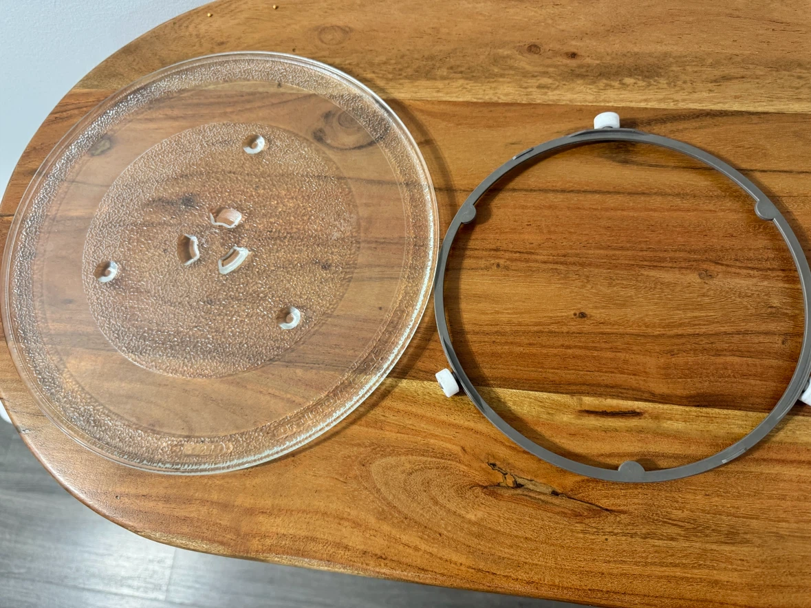 Microwave glass plate/ rotating plate with roller ring - photo 2