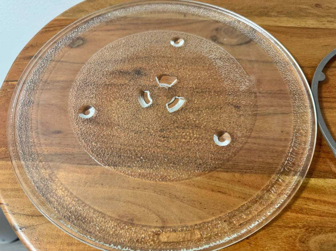 Microwave glass plate/ rotating plate with roller ring - photo 3