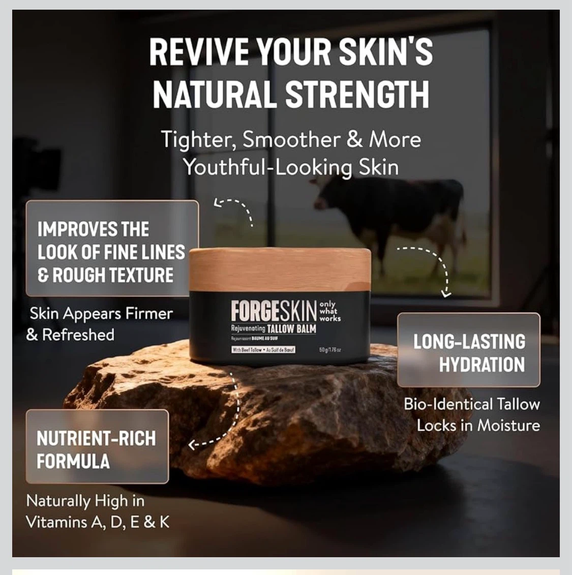 FORGESKIN Rejuvenating Tallow Balm with Beef Tallow - photo 4
