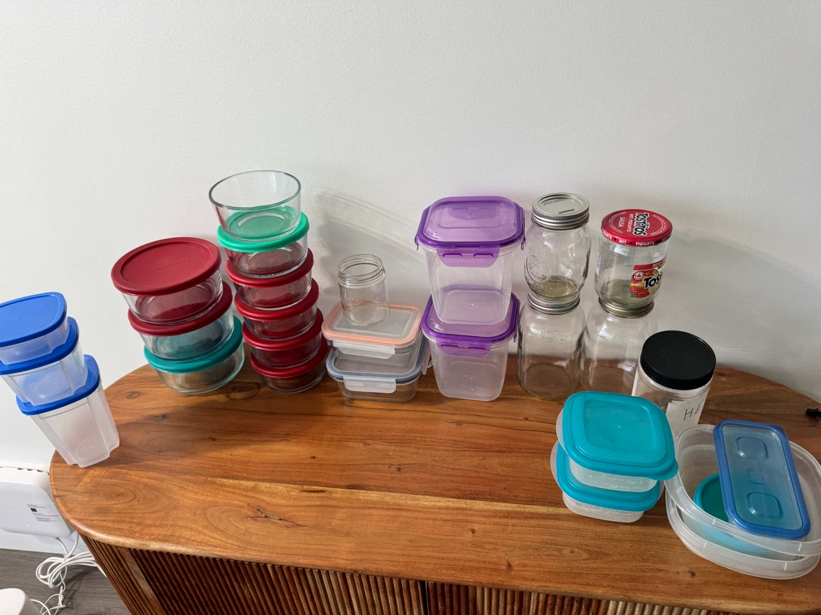Assorted Food Storage Containers Bundle – Glass & Plastic