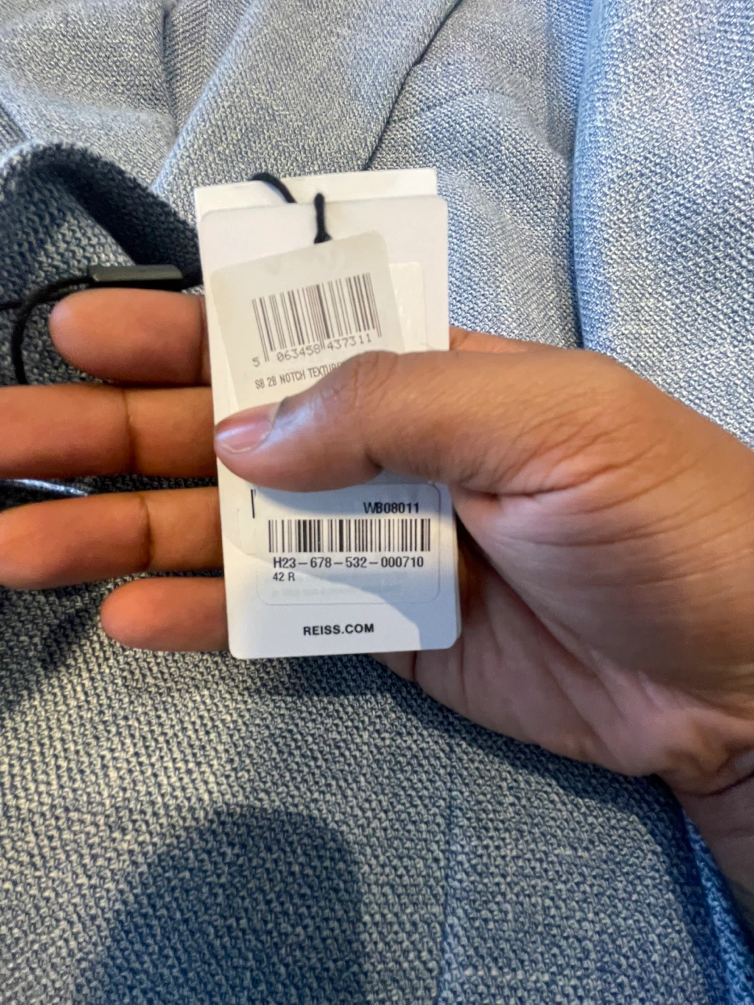 [New] Reiss Aphrodite Slim Fit Blazer | Size 42R | Soft Blue - photo 4