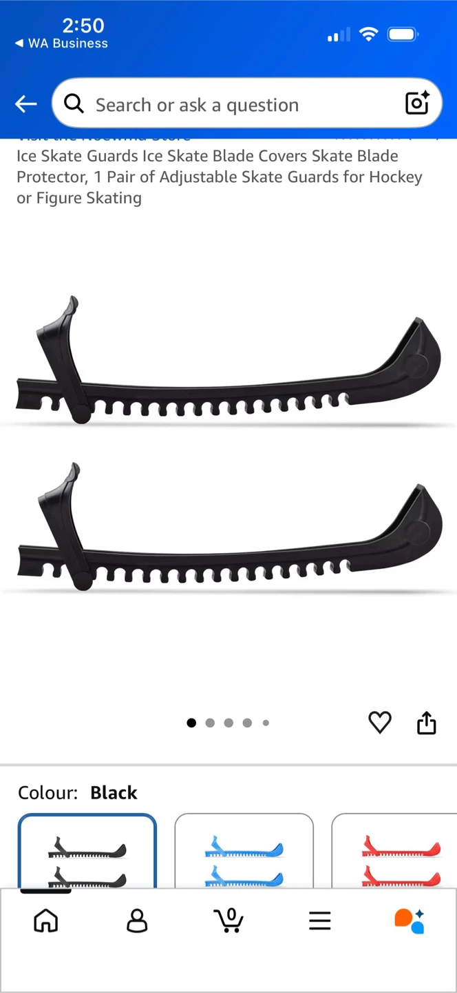 Adjustable Skate Blade Guards - Black