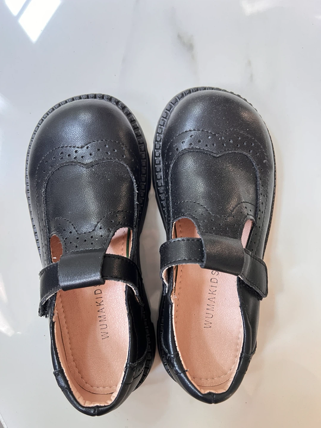 WUMAKIDS Black Mary Jane Shoes - Size 31