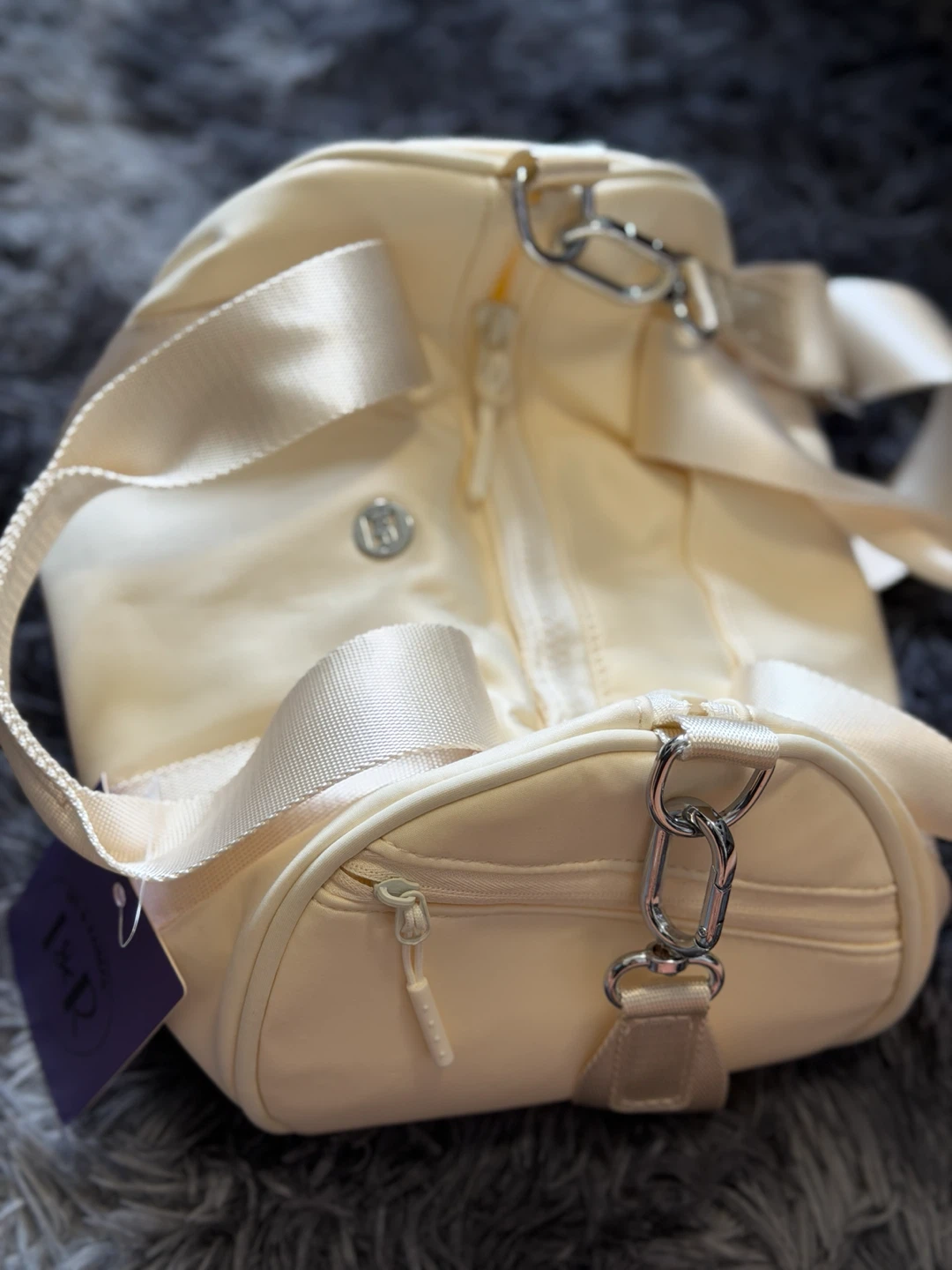 Cream Mini Duffle Bag